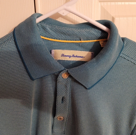 Tommy Bahama - Paradisio Cove, Island-Blue, Short Sleeve Polo - Picture 2 of 4